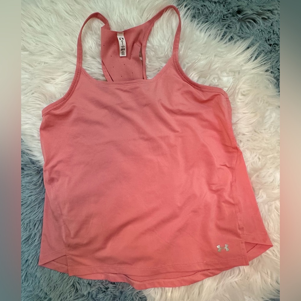 Under Armour loose pink tank top size medium